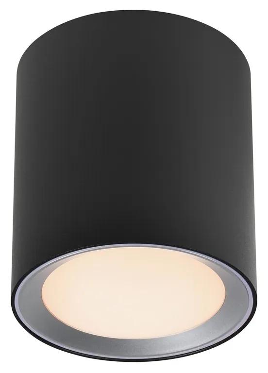 NORDLUX Kúpeľňové inteligentné LED svetlo LANDON, 8 W, 14 cm, okrúhle, čierne