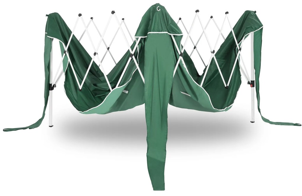 InternetovaZahrada Záhradný altánok Capri 3x3 m - 2 bočné steny - zelená