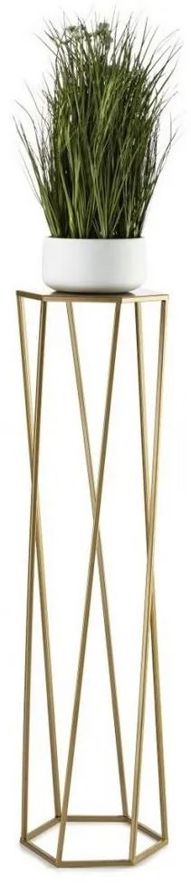 Stojan na kvety 100x24 cm zlatá