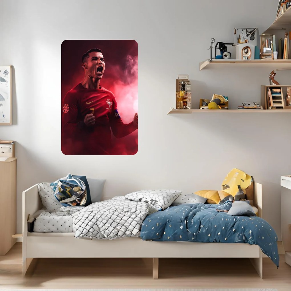 Textilná nálepka na stenu "Cristiano Ronaldo 3"