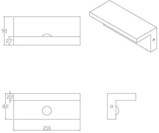 LED Vonkajšie nástenné svietidlo so senzorom TESA LED/10W/230V IP54 čierna