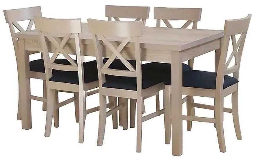 Jedálenská zostava Dawid 1+6 dub sonoma