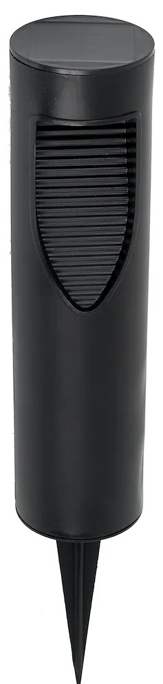 Exteriérové solárne zapichovacie svietidlo Mike, 1x čierne plastové tienidlo