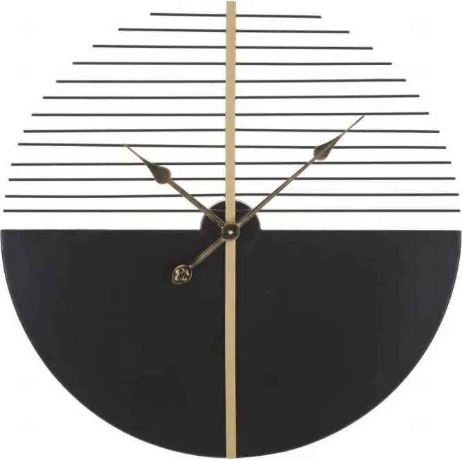 Kovové nástenné hodiny Stick 60 cm čierne/zlaté
