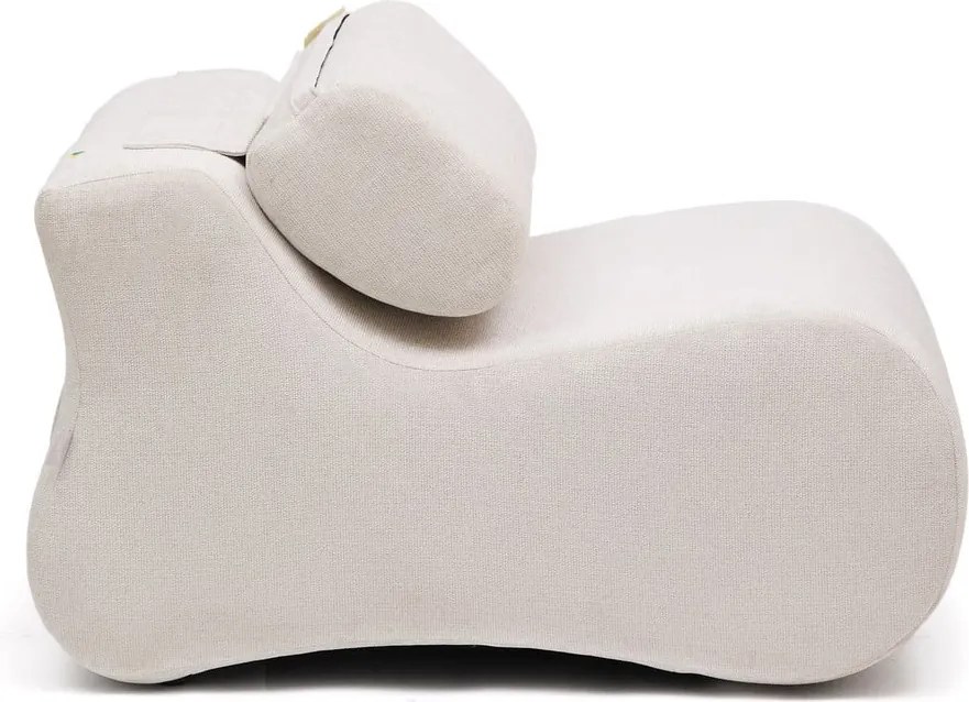 Biele/svetloružové ženilkové kreslo Club – Kave Home