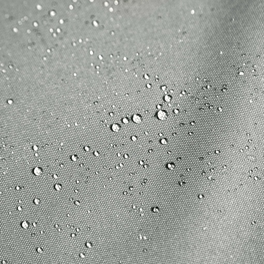 ZÁHRADNÝ VODEODOLNÝ ZÁVES NA PÚTKACH GARDEN 155X220 CM STRIEBORNÁ