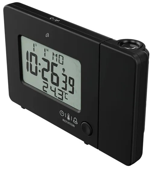 AURIOL® Rádiobudík s projekciou SFPW 360 B1 (čierna) (100344113)