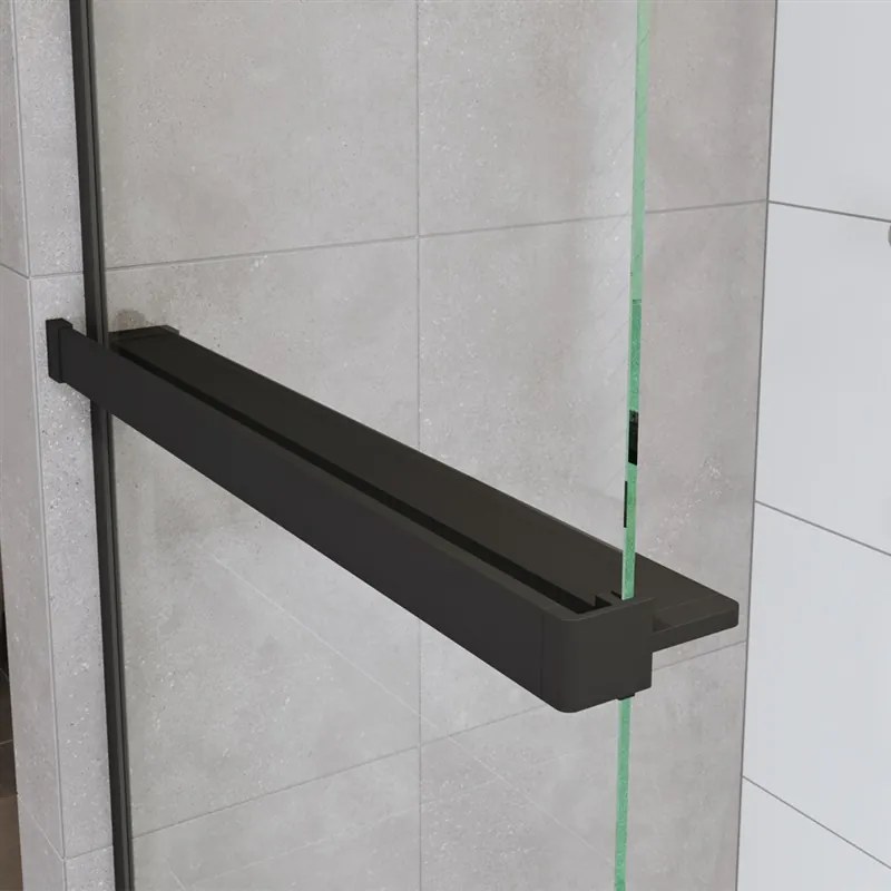 Mereo Mereo, Polička k WALK IN, 120 cm, čierny ALU, MER-CK10620PB