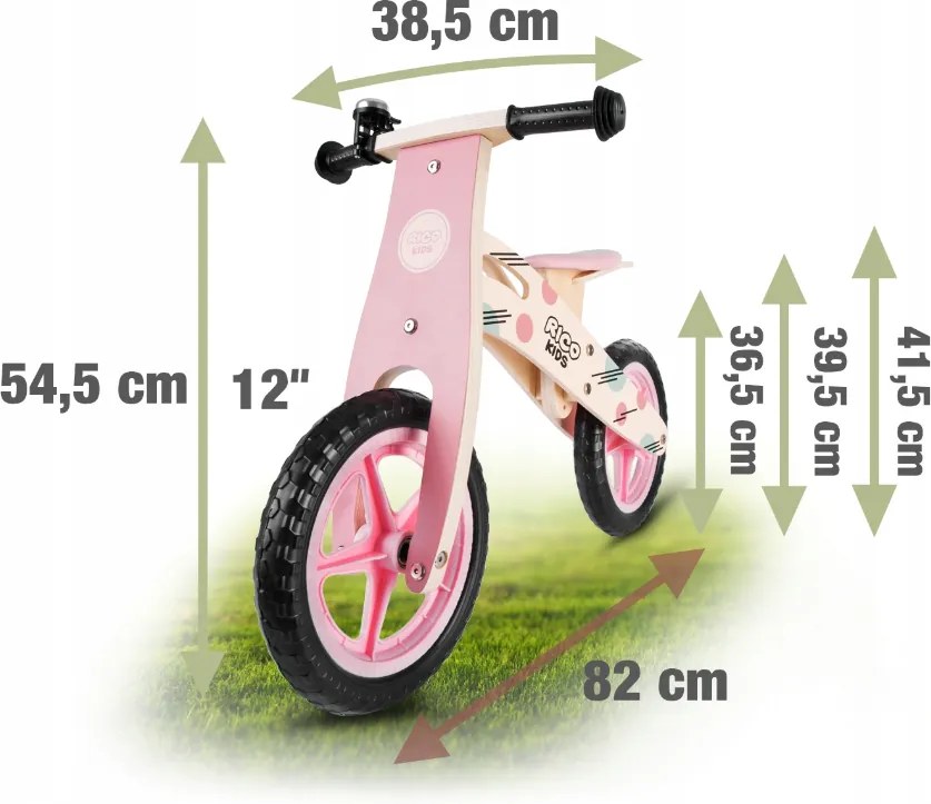 Bestent Detské drevené odrážadlo Ricokids Nela
