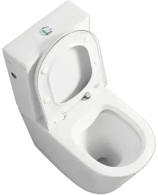 WC kombi Jungborn Floriel bez splachovacieho kruhu biele