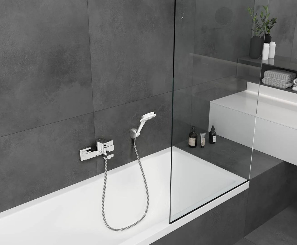 Hansgrohe Vernis Shape, nástenná vaňová batéria, chrómová, HAN-71450000