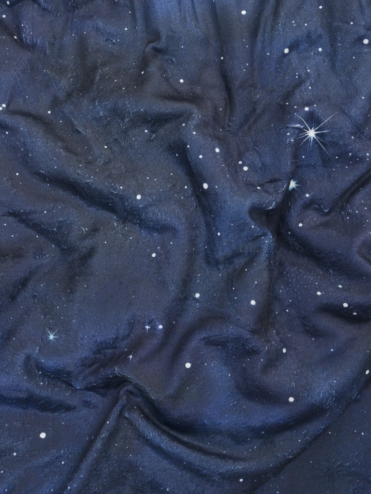 Deka mikroplyš Digital 150 × 200 cm – Hviezdna obloha