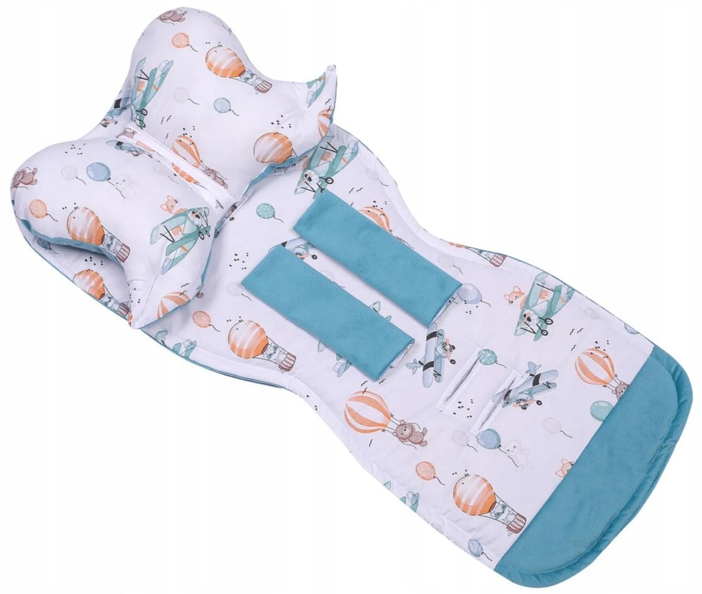 Vulpi Podložka do kočíka 5v1 ZUZU Velvet Farba: ružová-kvety