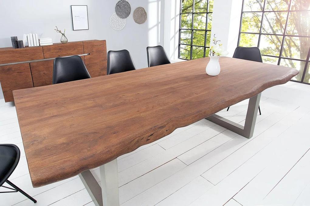 Luxusný jedálenský stôl z masívu Massive 200 cm / akácia