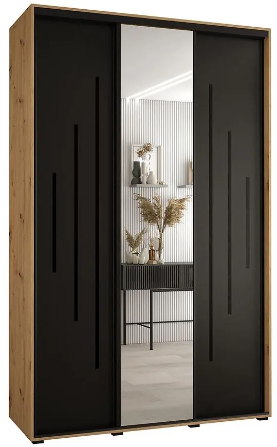 Skriňa 45 Canaris 13 180 artisan/čierna/čierna