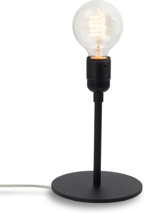 Čierna stolová lampa Bulb Attack Uno Basic