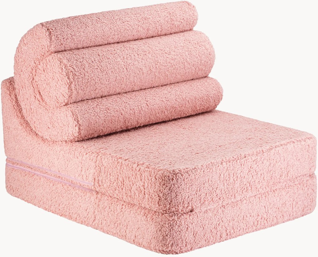 Ručne vyrobená detská plyšová rozkladacia stolička Flipster