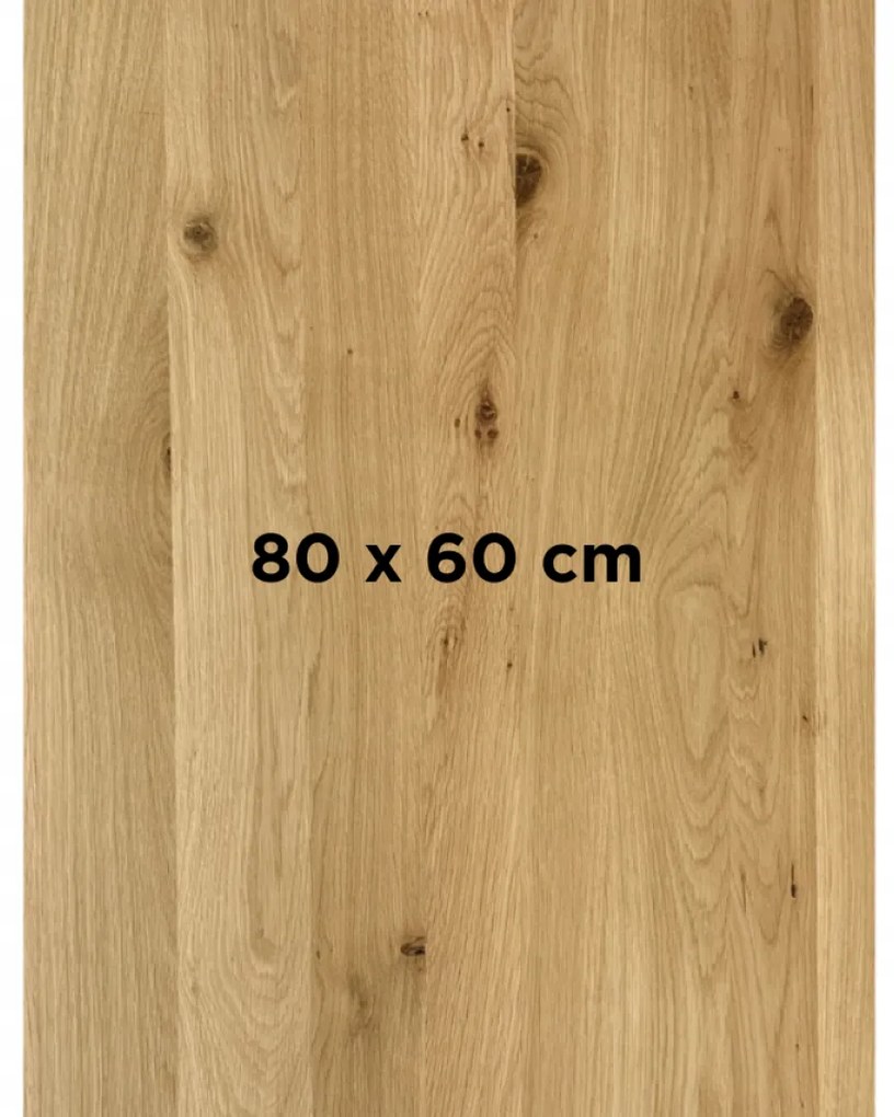 DUBLINO OAK PREMIUM 40 MM - MASÍVNA STOLOVÁ DOSKA 80 x 60 cm