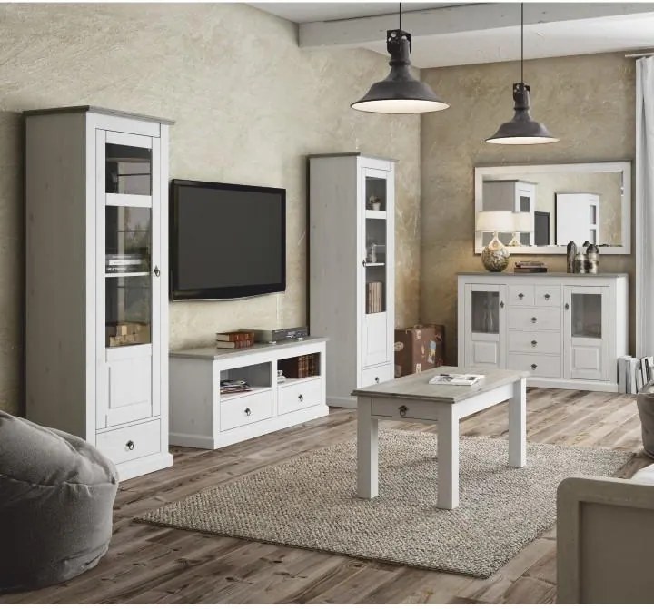 Vitrína LIONA LM 01 biela Tempo Kondela