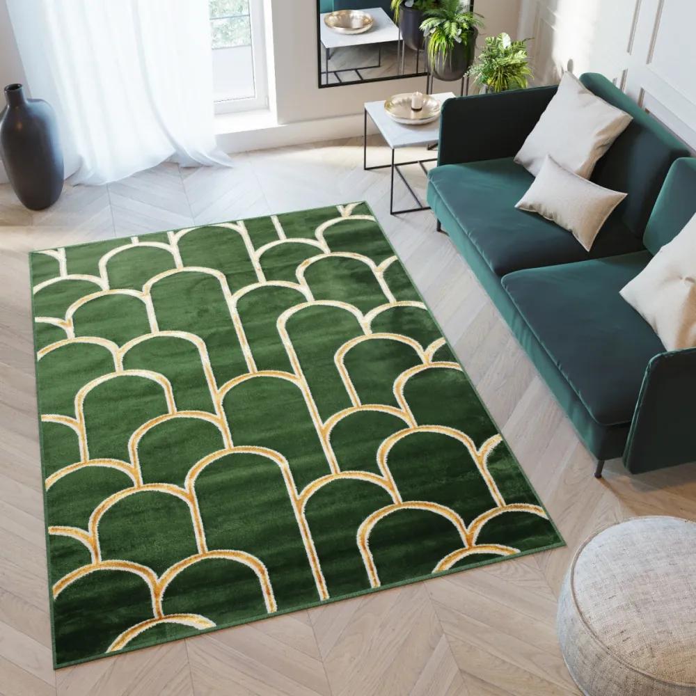 Kusový koberec Tima zelený 140x200cm