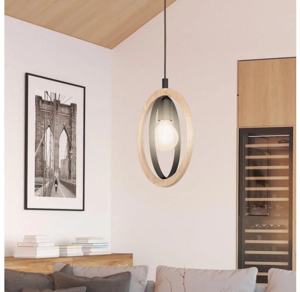 Eglo 43461 - Luster na lanku BASILDON 1xE27/40W/230V