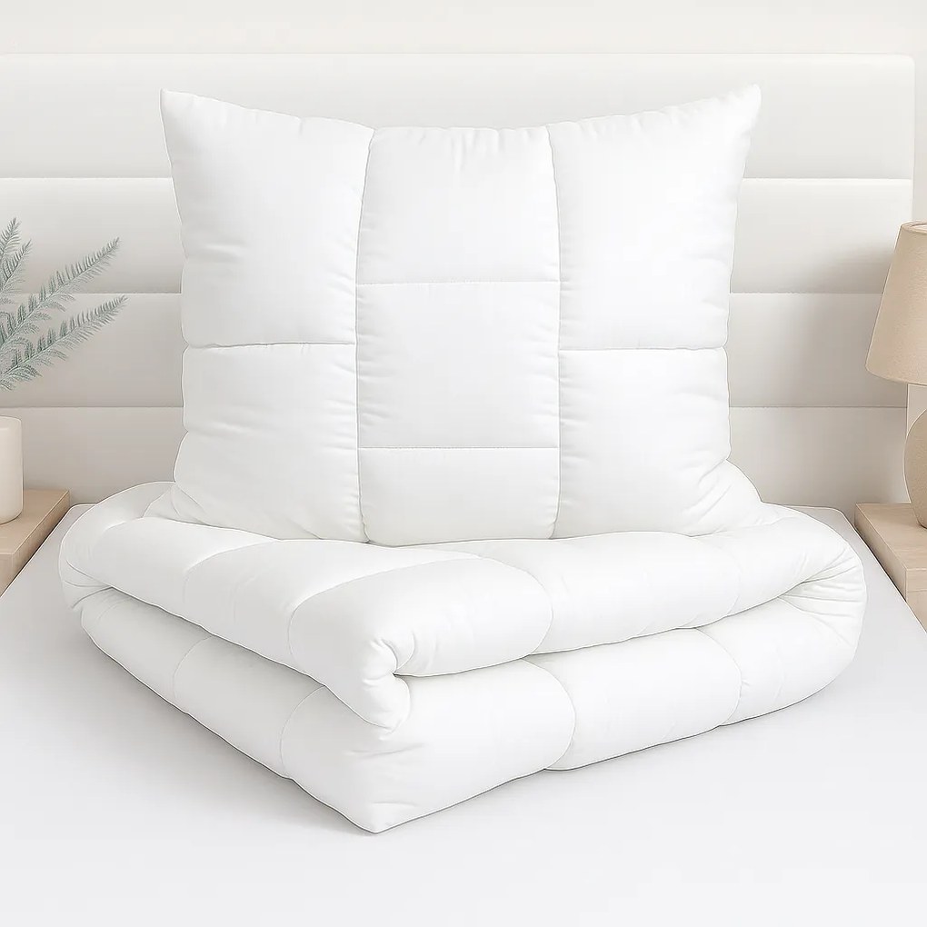 Zimný set Medic Winter – paplón 140x200 cm + vankúš 70x90 cm, bavlna 500 g/m², výplň polyester, slovenský výrobok Veľkosť: 100x135/40x60 cm