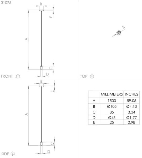 Eglo 31075 - Luster na lanku CALARI 1xE27/40W/230V čierna/zlatá