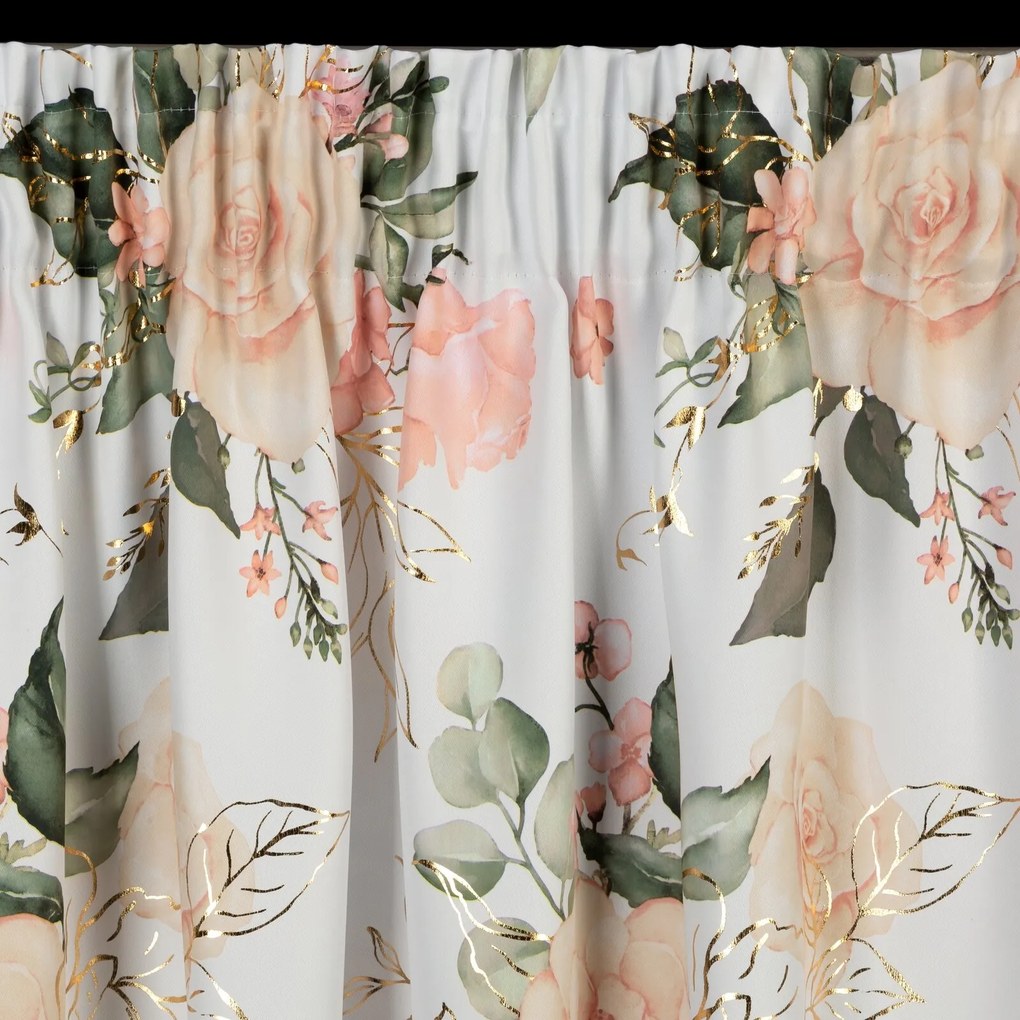 ZÁVES NA PÁSKE ROSE 135X270 CM VZOROVANÁ