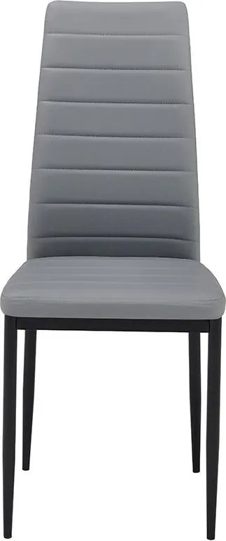 Jedálenský set 4x stolička + stôl Catini Austin - Sivá