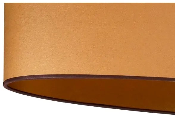 Duolla - Prisadený luster OVAL VEGAN 2xE27/15W/230V hnedá