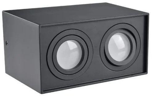 Bodové svietidlo HADAR Q2 2xGU10/10W/230V čierna