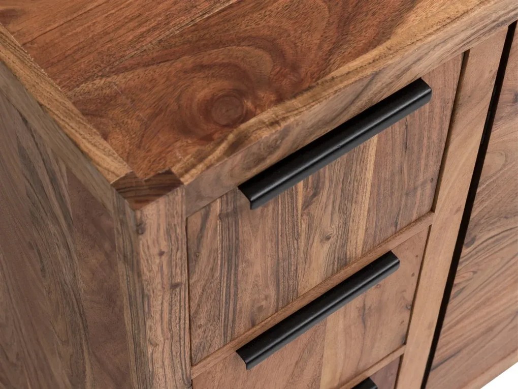 furniture-nabytek.cz - Masivní podstavec pod umyvadlo Sydney Light II z akácie, lakovaný, hnědý
