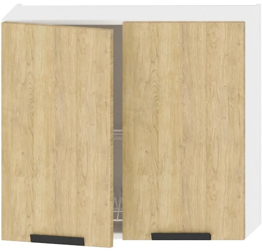 Kuchynská skrinka Denis w80su alu dub london/biela