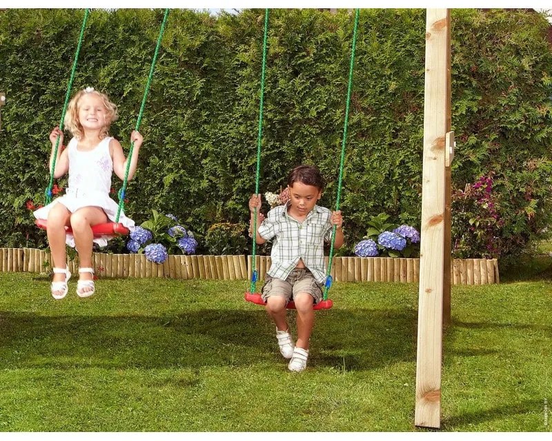 Ihrisko Jungle Crazy Playhouse so šmykľavkou a modulom 2-Swing Frame