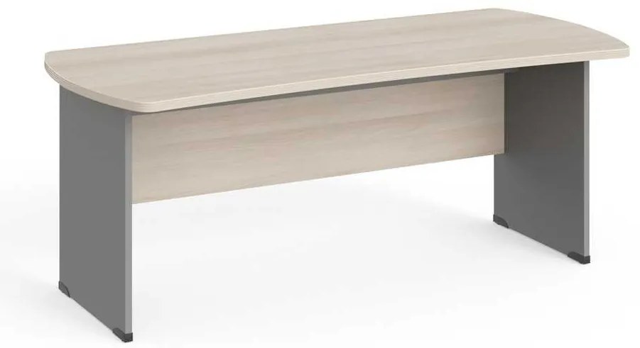 Stôl Manager 180 x 85 cm, agát svetlý / sivá