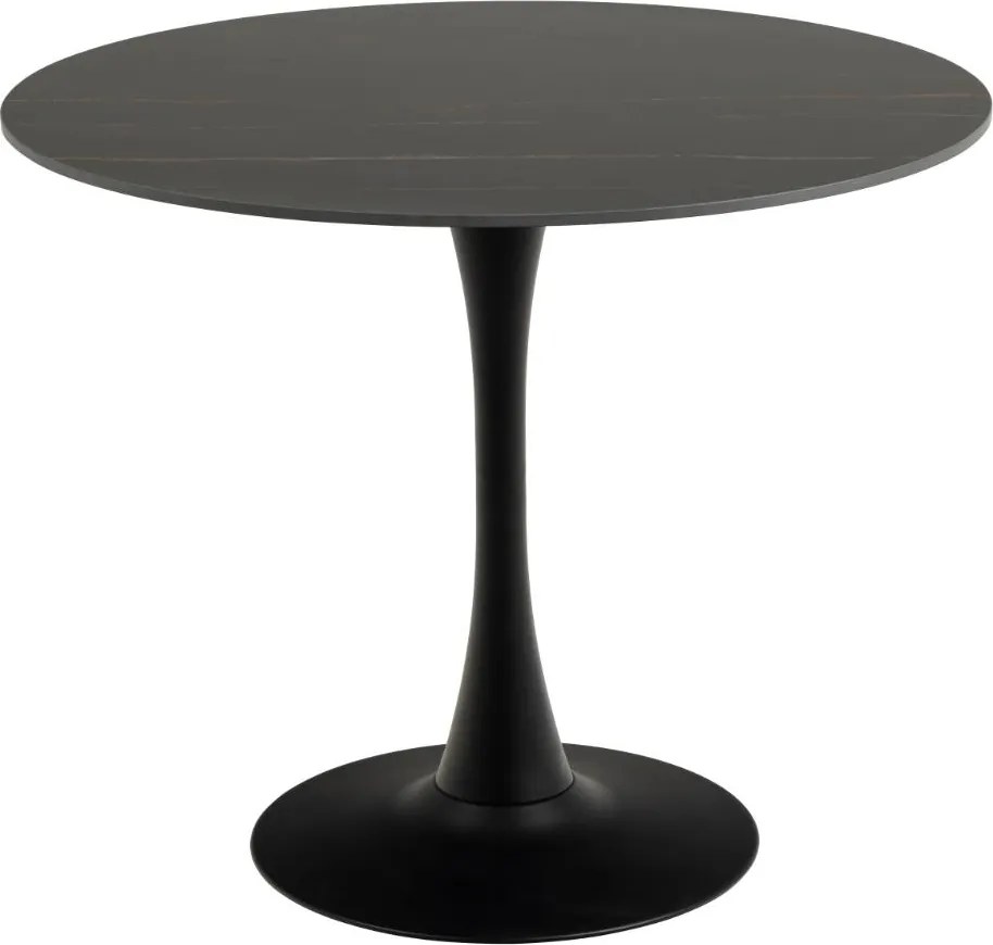 Okrúhly jedálenský stôl Malta 90 cm čierny