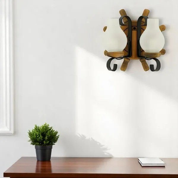 Brilagi - Nástenné svietidlo TIMONA 2xE14/40W/230V buk