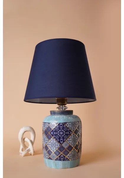Stolná lampa RAMZES 1xE27/40W/230V modrá
