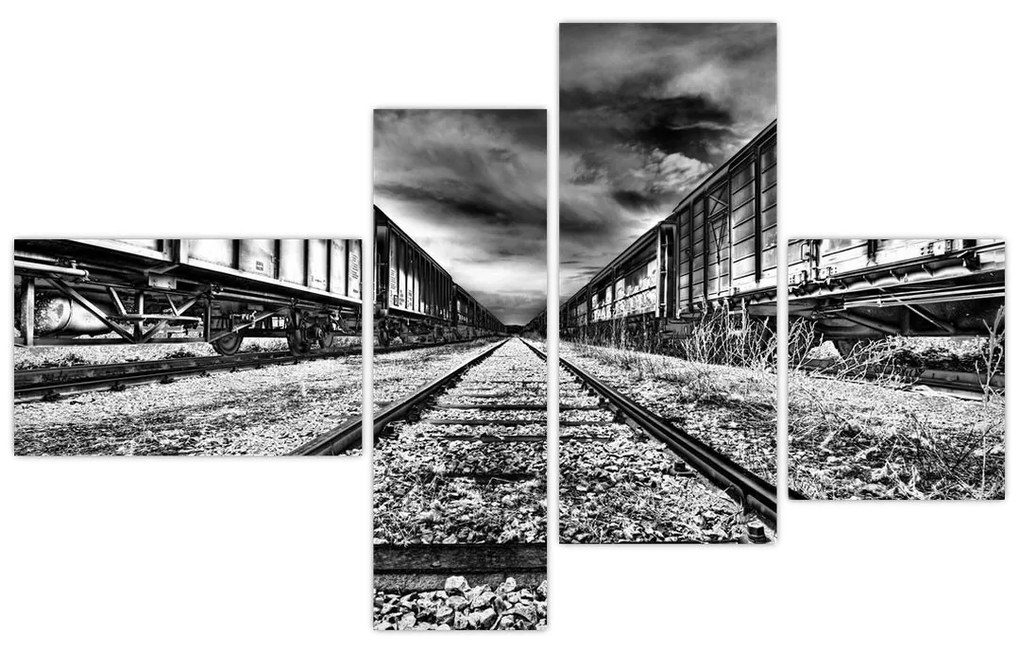 Železnice, koľaje - obraz na stenu