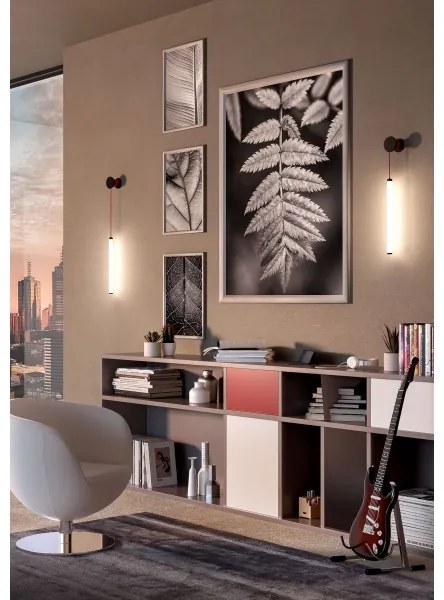 Redo 01-3302 - stmievateľné nástenné LED svietidlo SWING LED/9W/230V 3000/4000K CRI 90 čierne