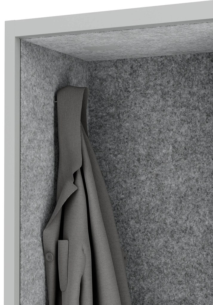 Akustická kabína SALLY MentalBox 1150 mm – sivý korpus, sivé sedadlo