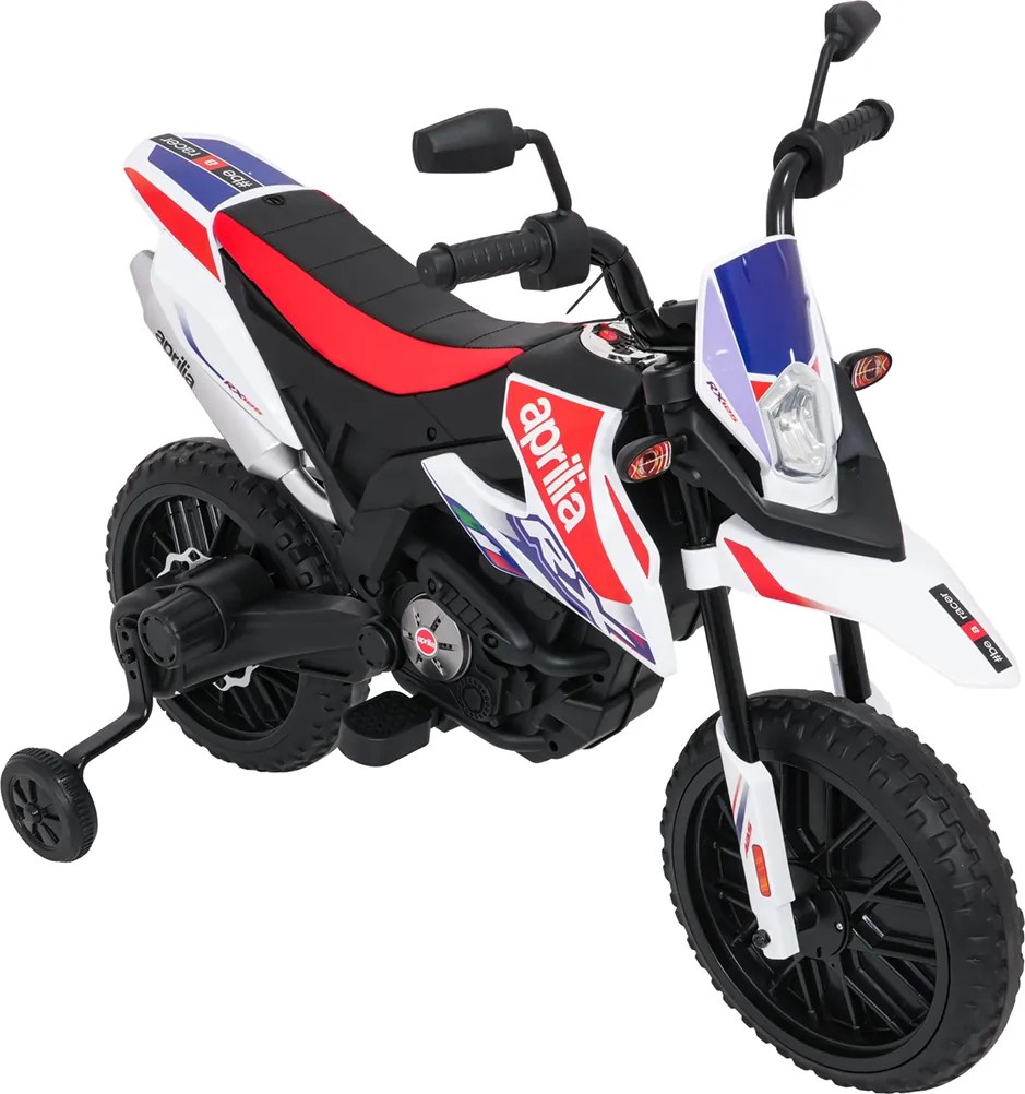 Ramiz Detský motocykel Aprilia RX biely