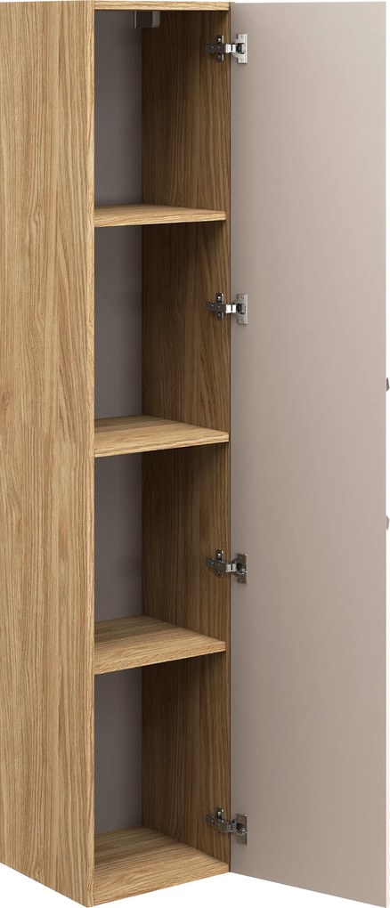 Comad Doplnková kúpeľňová skrinka vysoká Ocean Beige 35 olejovaný dub/béžová