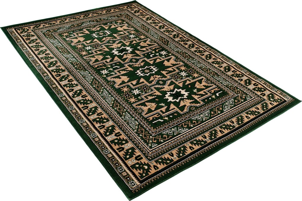 TA Koberec 9162A Z_GREEN EUFRAT BLX Zelený Obdĺžnikový Rozmer: 80x150 cm