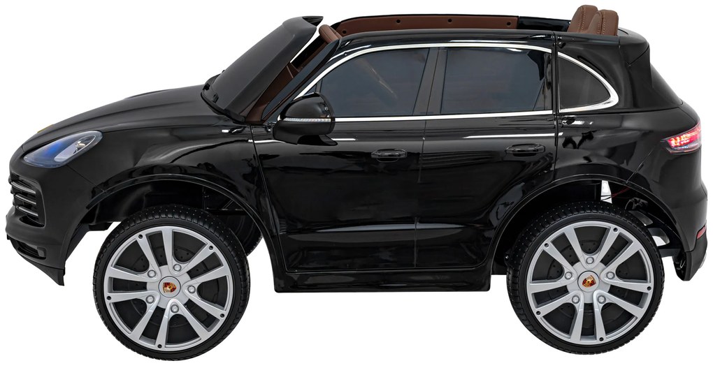 RAMIZ Elektrická autíčko  Porsche Cayenne S - čierne - 4x25W- BATÉRIA - 12V7Ah - 2024