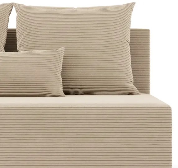 Rohová rozkladacia sedačka FERMO Poso krémová