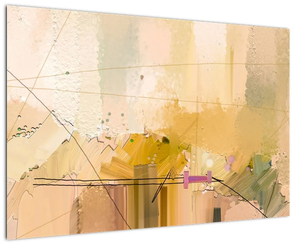 Obraz - Abstrakcia, olejomaľba (90x60 cm)