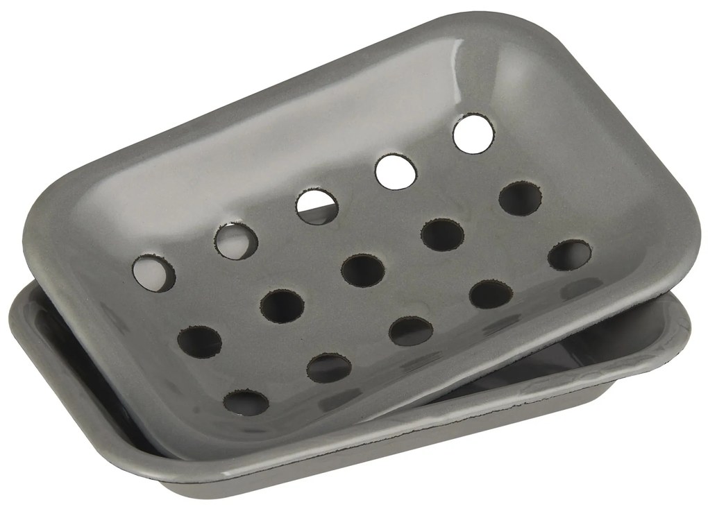 Ib Laursen Smaltovaná mydelnička Grey