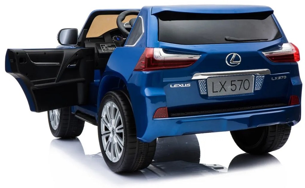 RAMIZ ELEKTRICKÉ AUTÍČKO  LEXUS LX570 - LAKOVANÉ - MODRÉ - 4 x 45W - 2 x12V 7Ah - 2023