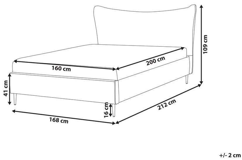 Manželská posteľ 160 cm Chaza (svetlosivá). Vlastná spoľahlivá doprava až k Vám domov. 1080193